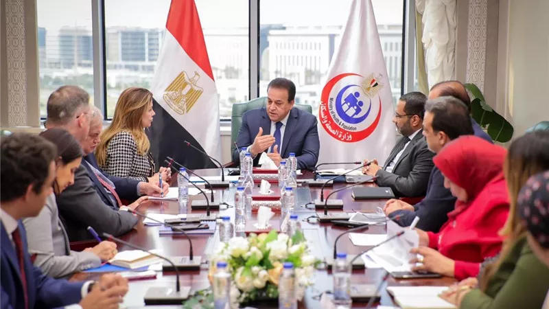 وزير الصحة يستقبل ممثل المفوضية السامية للأمم المتحدة لشئون اللاجئين