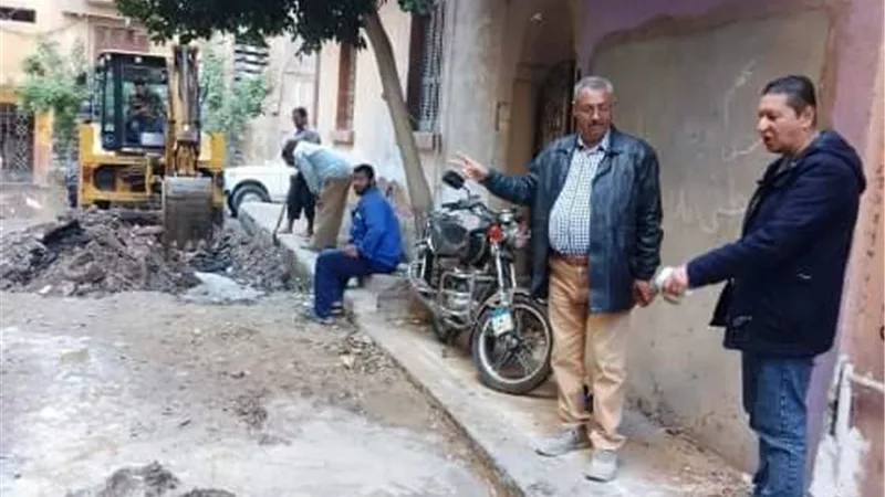 محافظ الشرقية يطلب سرعة إصلاح كسر ماسورة مياه شرب رئيسية