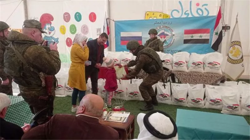 الجيش الروسي يدعم أطفال السرطان في ديرالزور