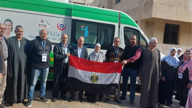 بالمجان.. الكشف على ١٥٠٠ مواطن بميت الحوفيين بمدينة بنها