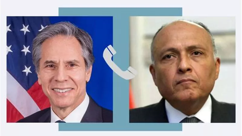 وزير الخارجية ونظيره الأمريكي يبحثان تطورات الوضع في غزة
