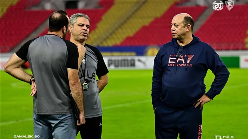 تفاصيل جلسة أحمد سليمان مع لاعبى الزمالك قبل مباراة ساجرادا