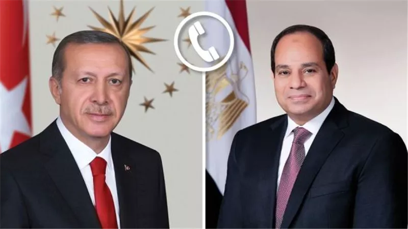 أردوغان يهنئ الرئيس السيسي هاتفيا بفوزه بفترة رئاسية جديدة