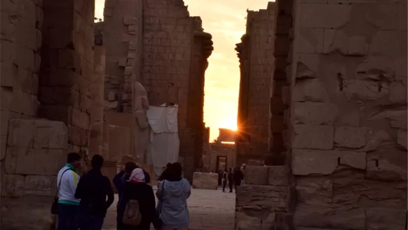 تعامد الشمس على قدس الأقداس بمعبد الكرنك