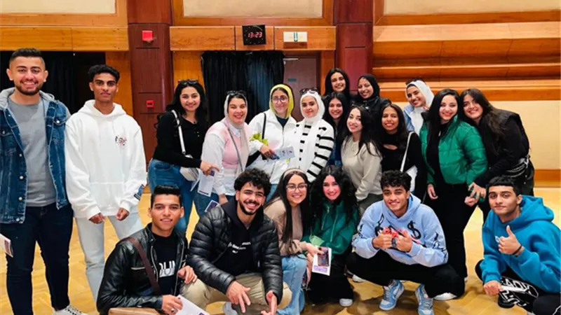 طلاب إعلام بني سويف الأهلية فى زيارة مدينة الإنتاج الإعلامي
