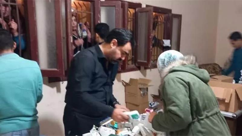قافلة جامعيه شاملة لقرية 