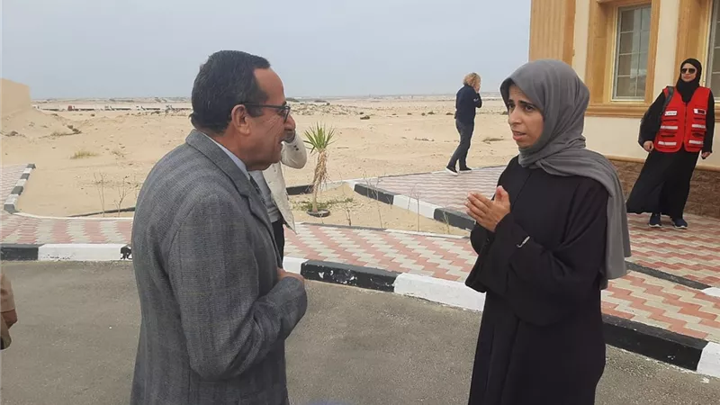 محافظ شمال سيناء يلتقي وزيرة التعاون الدولي القطرية في العريش