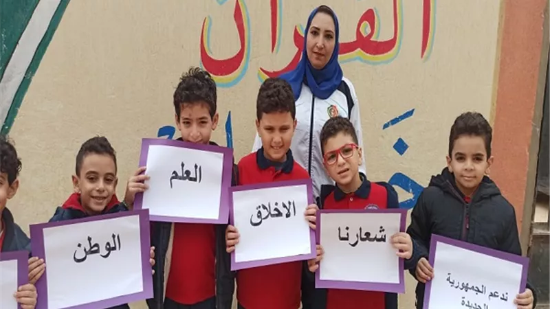 خريجو المبادرة الرئاسية يبدعون في مدارس الجيزة