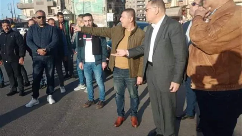محافظ الشرقية يتفقد أعمال التطوير الجارية بميدان عرابى