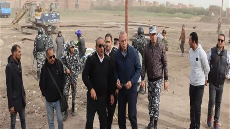 محافظ القليوبية يقود حملة مكبرة لإزالة التعديات فى سرياقوس بالخانكة