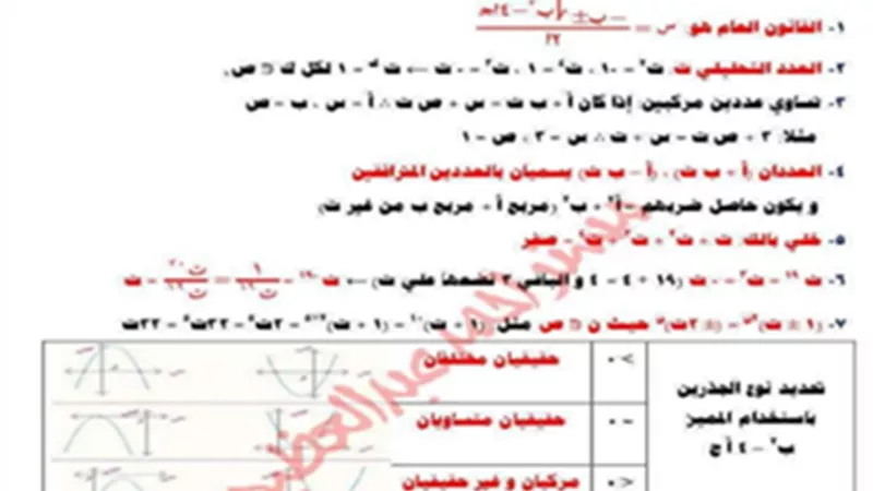 بالإجابات..تحميل اكبر بنك مسائل رياضيات للصف الأول الثانوي