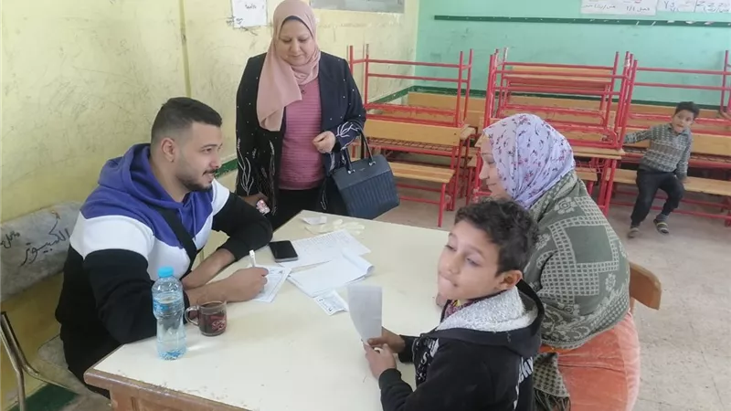 ٧٧٥ حالة حصاد قافلة جامعة الزقازيق بنزلة العزازى بابوحماد
