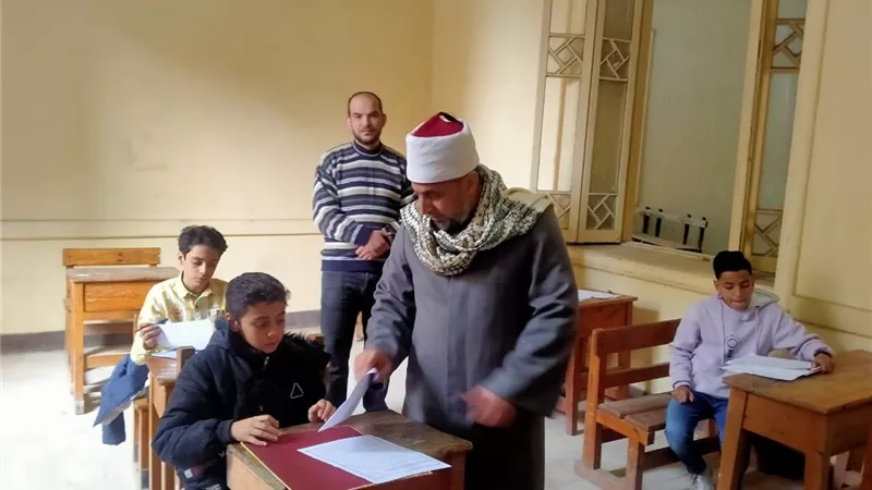 هدوءواستقرارلحان امتحانات النقل الابتدائي والإعدادي بأزهرالشرقية