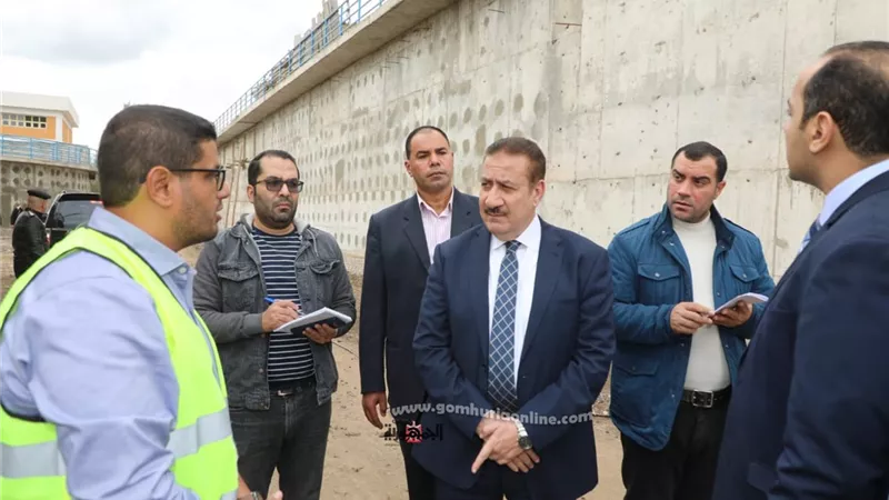 محافظ المنوفية يتفقد توسعات محطة معالجة سلامون بحرى وطريق السمسمي