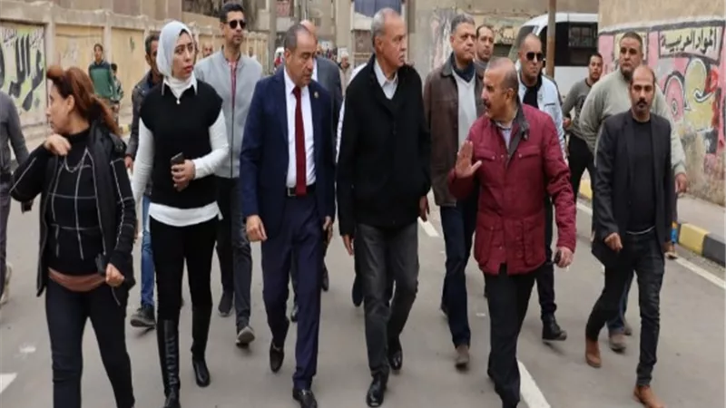 محافظ القليوبية يتفقد أعمال رصف مساكن بهتيم إسكو بشبرا الخيمة