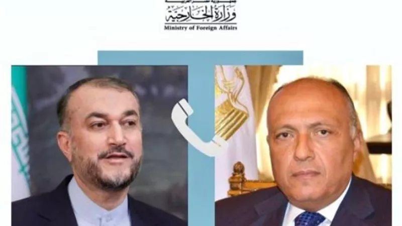 وزير الخارجية يتلقى اتصالا من نظيره الإيراني بشأن الأوضاع في غزة