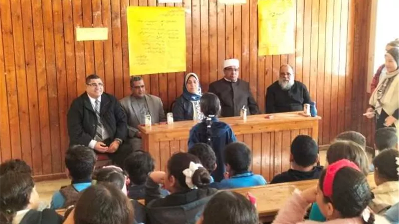 ندوة بمدرسة الحي المتميز بالمنيا الجديدة عن الاحترام والتسامح