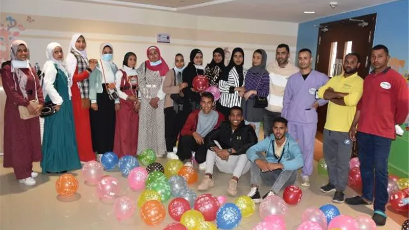 وفد إتحاد جامعات القاهرة بدعم أطفال الصعيد بالأقصر