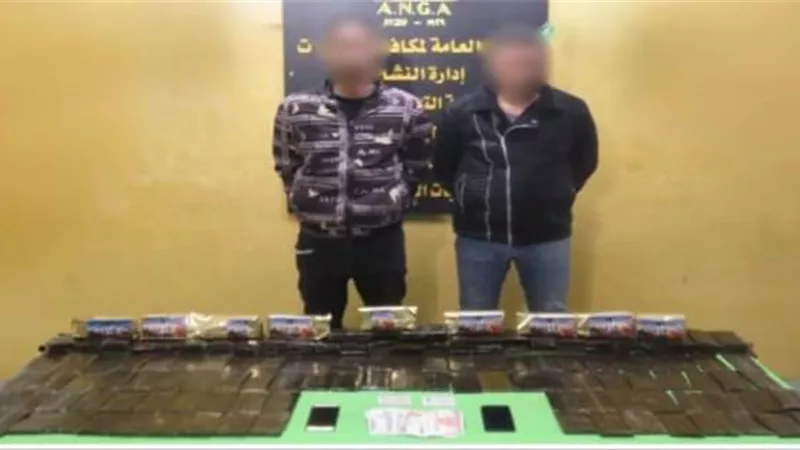ضبط مجرمين بـ22 كيلو حشيش في الجيزة