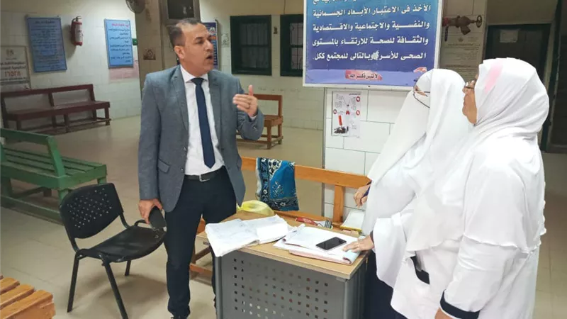 وكيل الصحة بدمياط يفاجئ الوحدات الصحية بالقرى