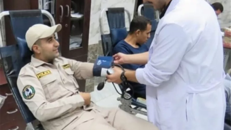شارك فيها رجال الشرطة.. حملة للتبرع بالدم بجنوب سيناء