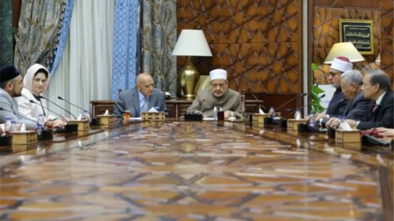 شيخ الأزهر يستقبل وفدًا أوزباكستانيًّا لمناقشة قضايا المرأة