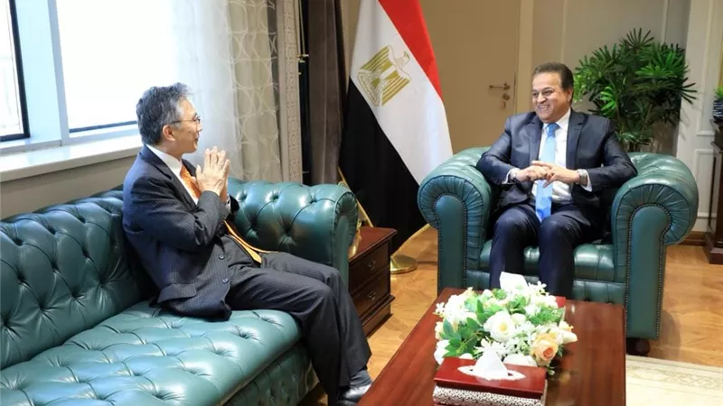 وزيرالصحةيستقبل السفير الياباني ووفد الجايكا لتقديم الدعم لفلسطين