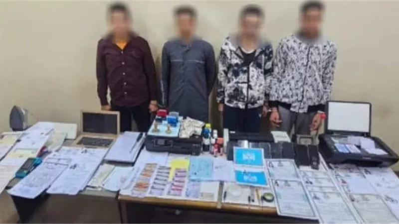 عصابة تزوير وتقليد الأختام الحكومية سقطت بالقاهرة