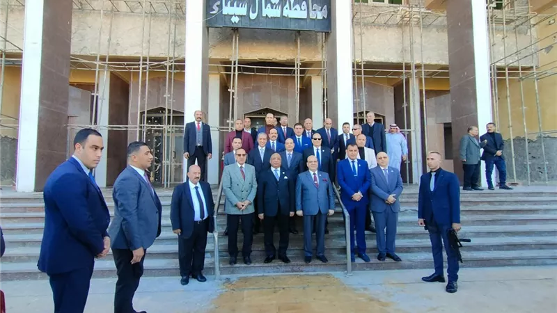 محافظ شمال سيناء يستقبل رئيس هيئة قضايا الدولة خلال زيارته للعريش