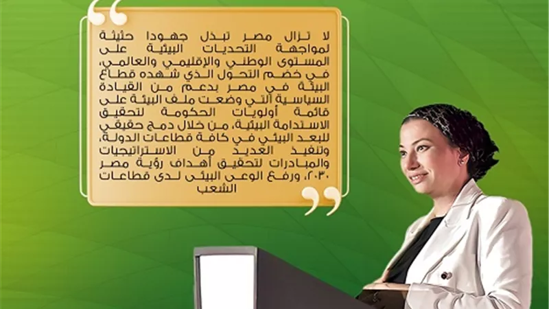 د.ياسمين فؤاد: من الإسكندرية الى الصعيد استثمارات بيئية