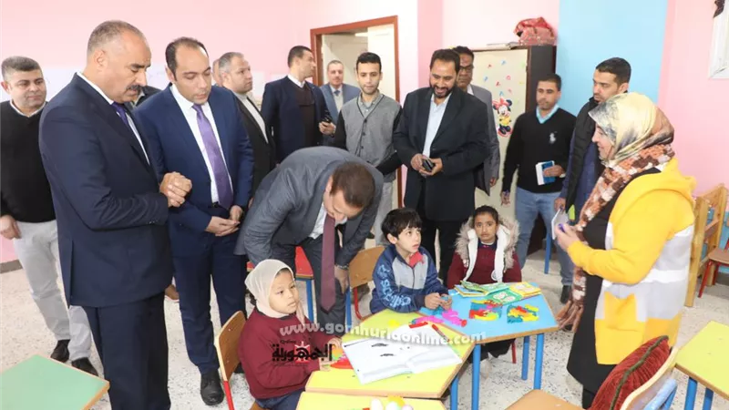 يفتتح مدرسة خديجة بكير بتكلفة 10 ملايين جنيه ويتابع رصف 9 شوارع