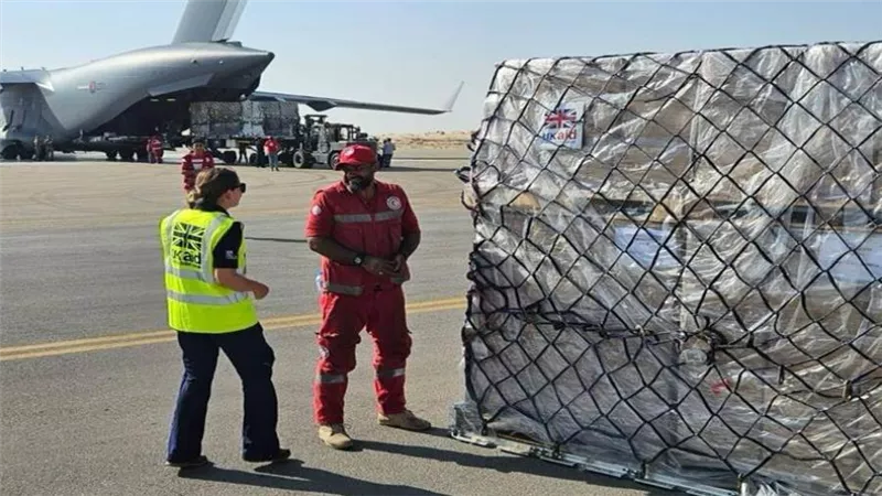 وصول شحنة مساعدات من قبرص والمملكة المتحدة إلى غزة