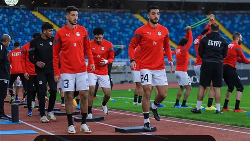 منتخب مصر يخوض تدريبه الثاني باستاد مصر استعدادا لأمم أفريقيا