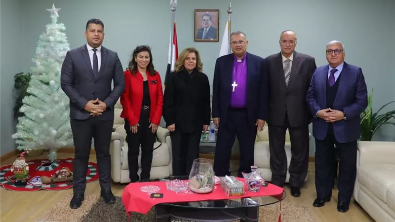 الدكتور القس أندريه يستقبل رئيسة المجلس القومي لحقوق الإنسان