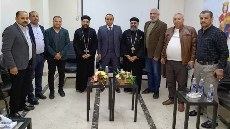 قيادات جهاز الشروق يزورون كنيسة العذراء للتهنئة بعيد الميلاد..صور