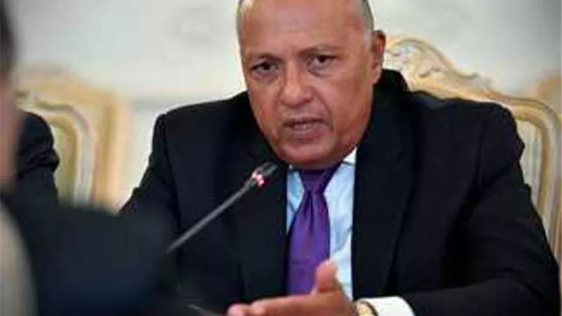 وزير الخارجية يؤكد رفض مصر القاطع لأية إجراءات أو تصريحات تشجع على مغادرة الفلسطينيين أراضيهم