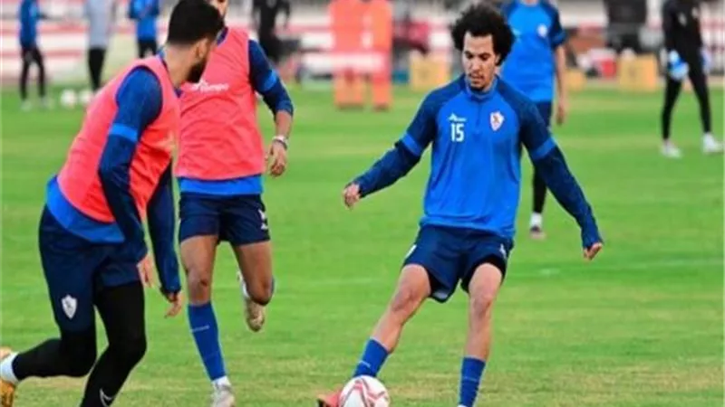 تدريبات بدنية للاعبى الزمالك قبل المران الجماعى