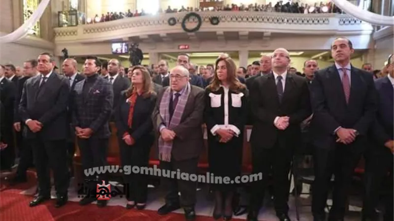 محافظ دمياط تشارك بإحتفالات الكنيسة الإنجيلية بعيد الميلاد المجيد