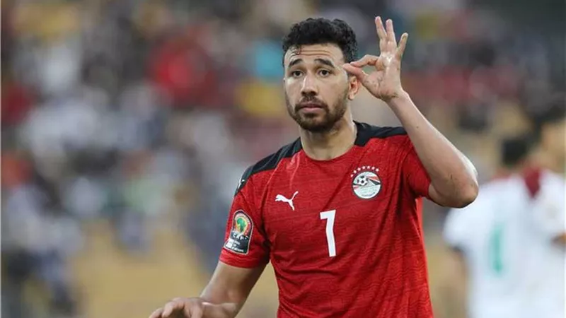 تريزيجيه يسجل الهدف الأول لمنتخب مصر أمام تنزانيا