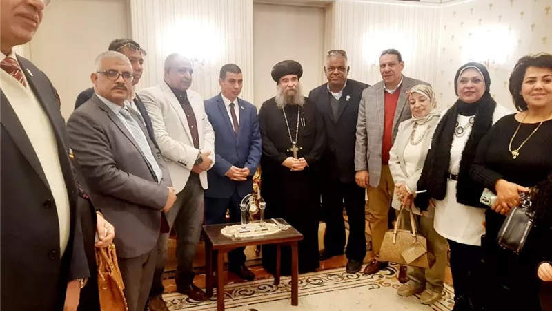 امين العمال والفلاحين أسيوط يقدم التهنئة للإخوه المسيحيين