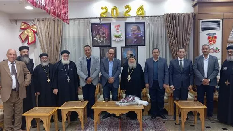 قيادات سوهاج الجديدة تقدم التهنئة للأخوة المسيحيين بعيد الميلاد