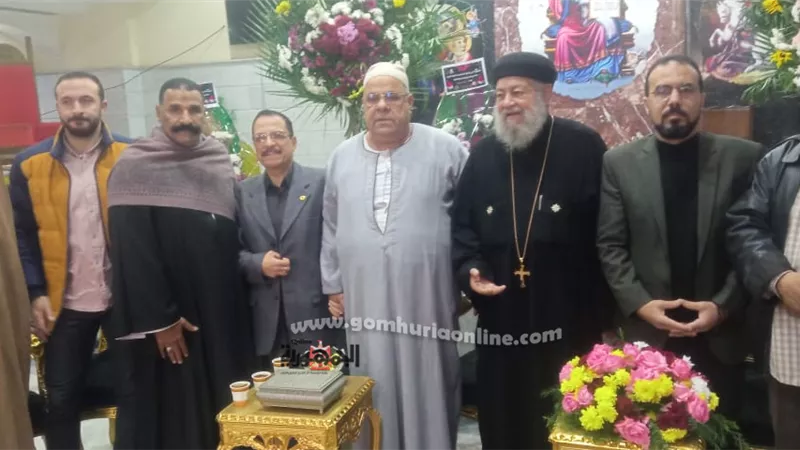 القيادات الشعبية و المجتمع المدنى يهنئون الأخوة الأقباط بالمنوفية