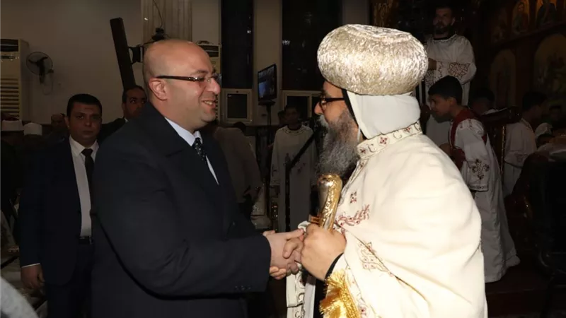 قيادات بنى سويف فى الكنائس والاديره