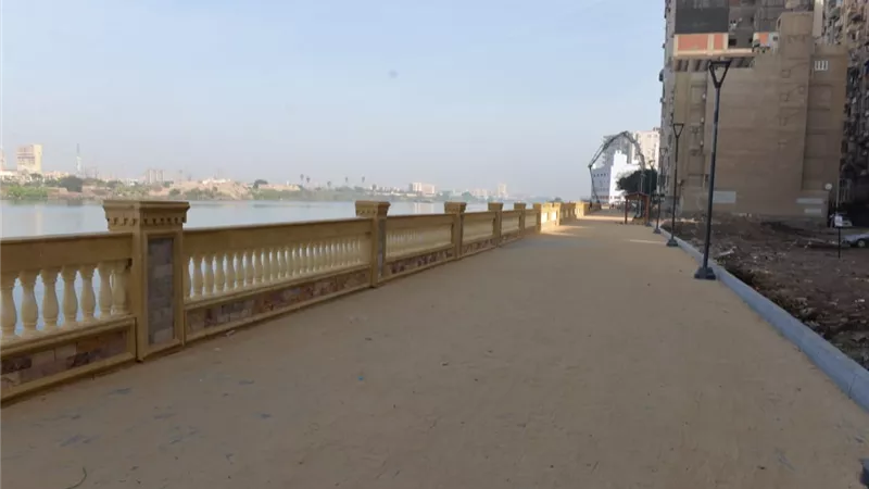 تفقد الأعمال النهائية بمشروع الممشي السياحي الجديد بالمنصورة
