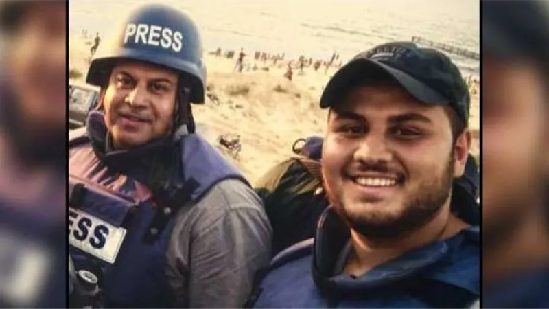 استشهاد الصحفي حمزة وائل الدحدوح في قصف إسرائيلي