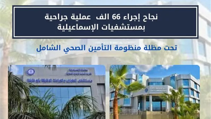 10 مليون خدمة طبية لمنتفعي التأمين الصحي الشامل بالإسماعيلية