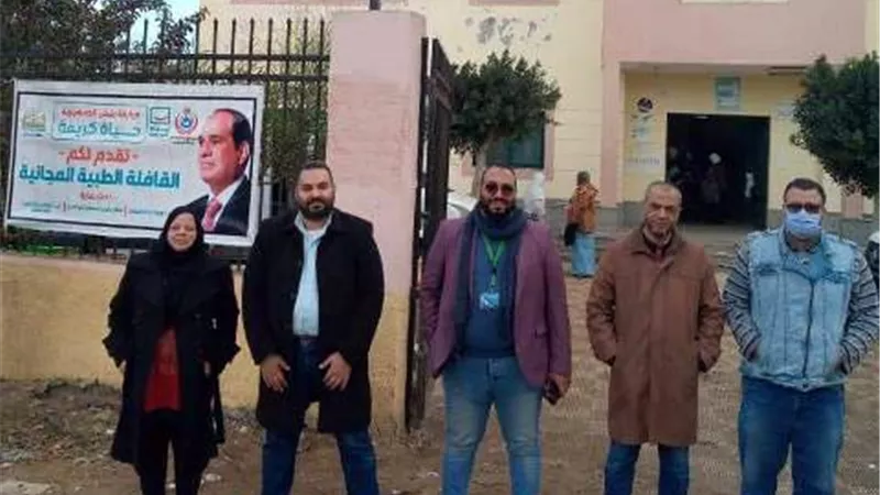 صحة كفر الشيخ: تنظيم قافلة طبية مجانية بقرية بدسوق ضمن حياه كريمة