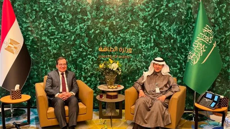 وزير البترول يبحث مع نظيره السعودي الانتقال التدريجي للطاقة