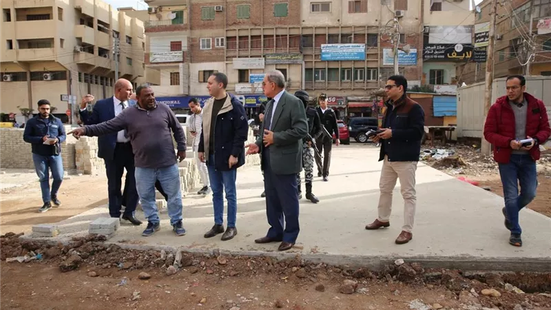 محافظ كفرالشيخ يتفقد أعمال إنشاء السوق الحضري المطور