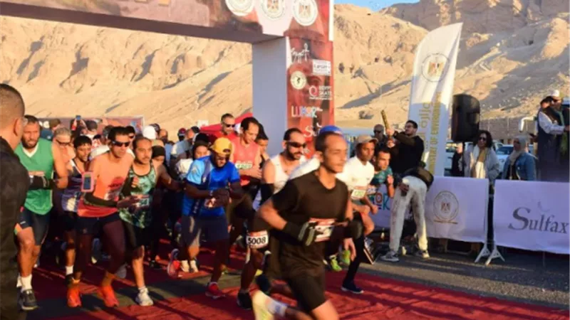 إنطلاق الدورة ٣١ لماراثون الأقصر الدولى بالبر الغربى